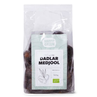 Köp Happy Green Dadlar Medjool, 500 g ekologisk
